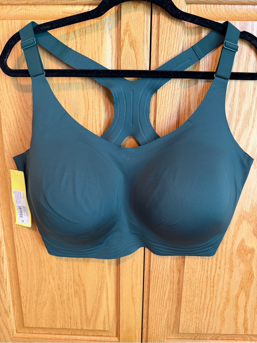 All in Motion Wireless Seamless Sports Bra in Teal Green - High Support - 4x